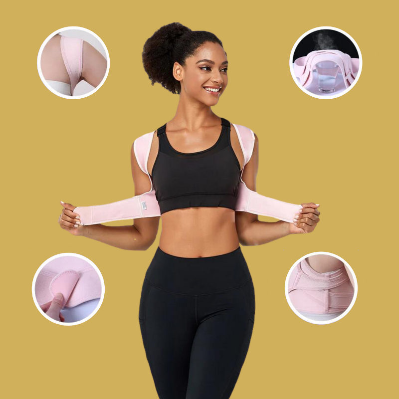 Redresse-dos correcteur de posture – Confortable et discret sous les vêtements