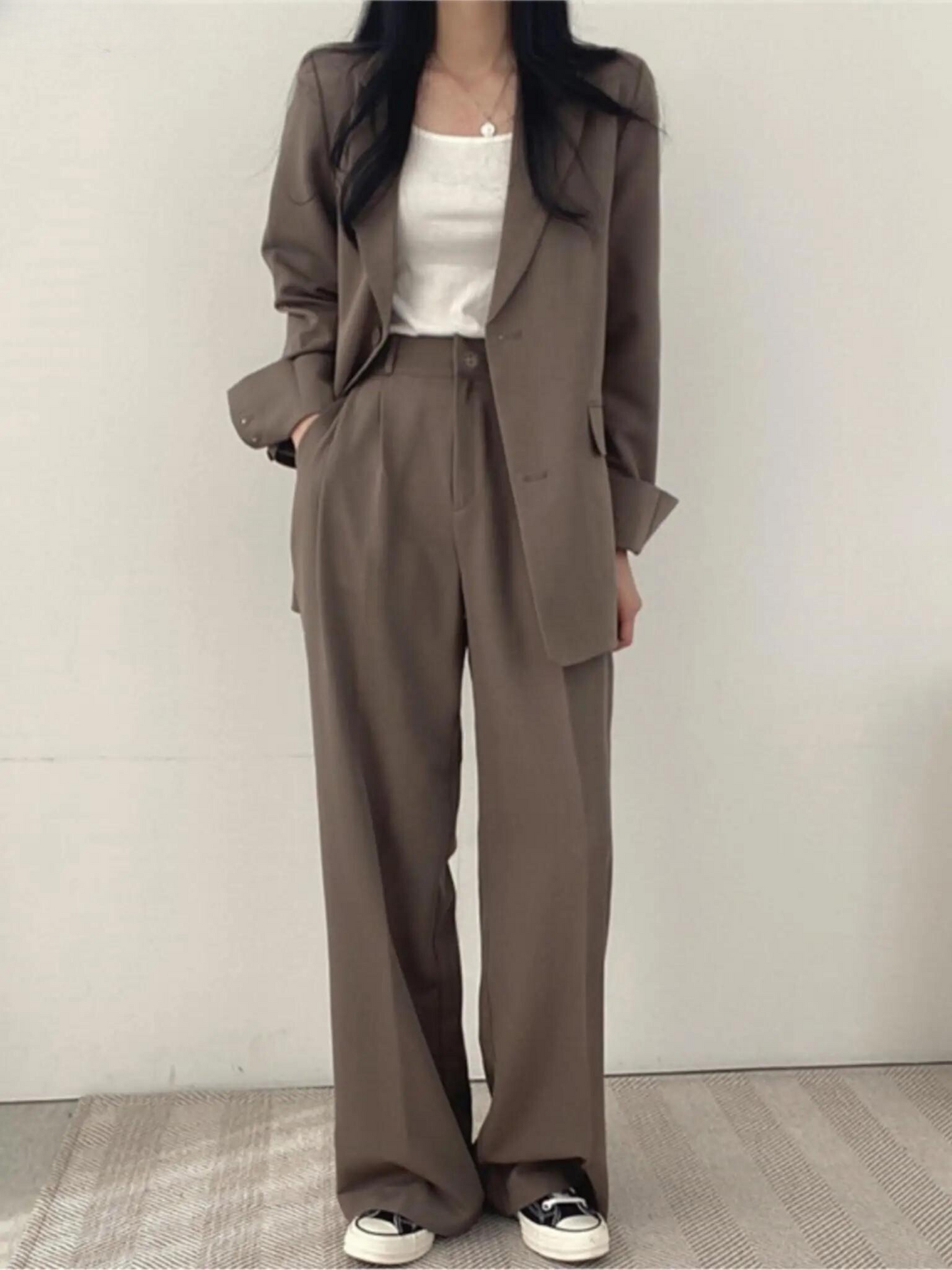 Tailleur Femme Deux Pièces | Tailleur Pantalon Femme | Ensemble Femme Deux Pièces