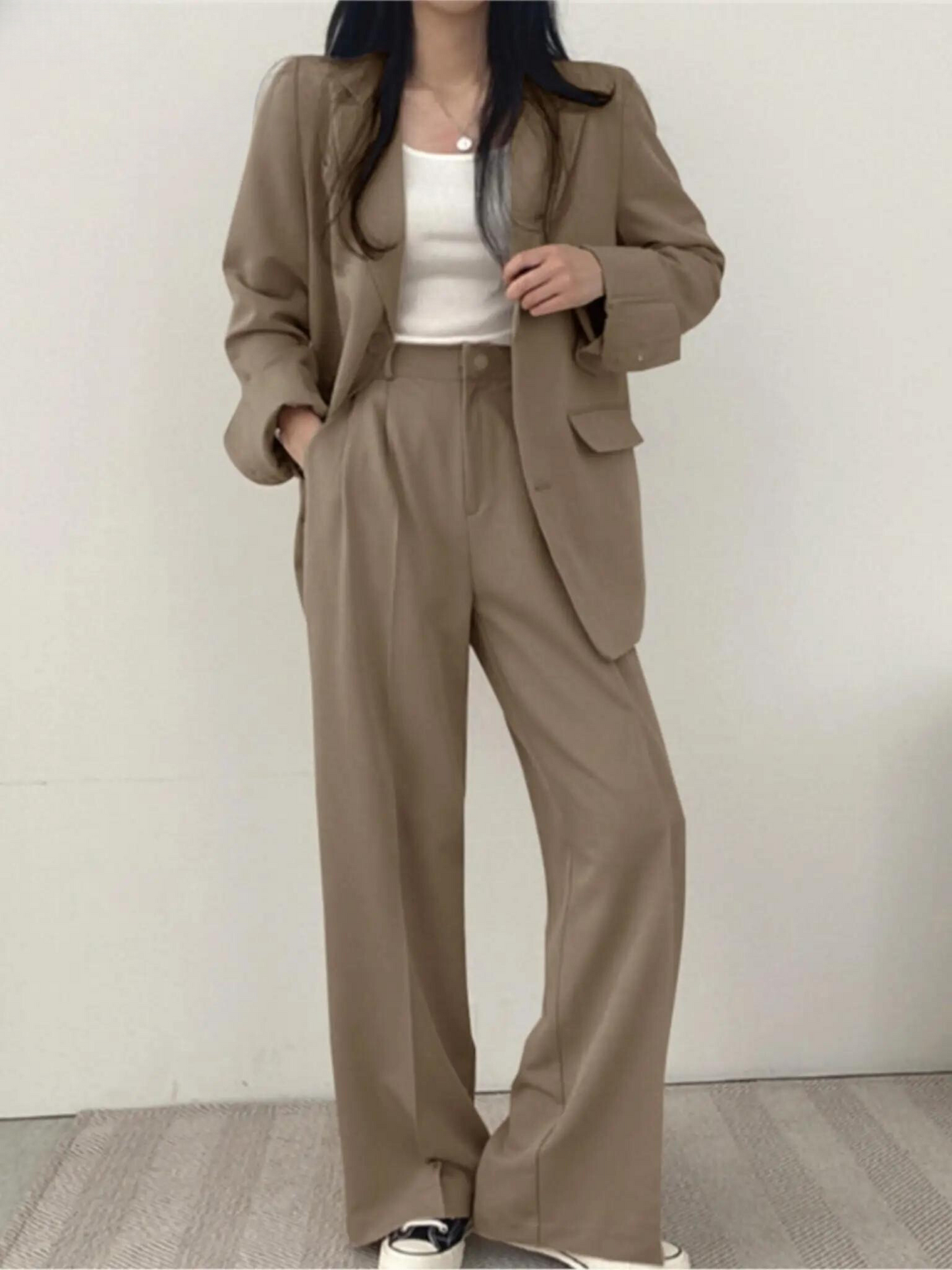 Tailleur Femme Deux Pièces | Tailleur Pantalon Femme | Ensemble Femme Deux Pièces