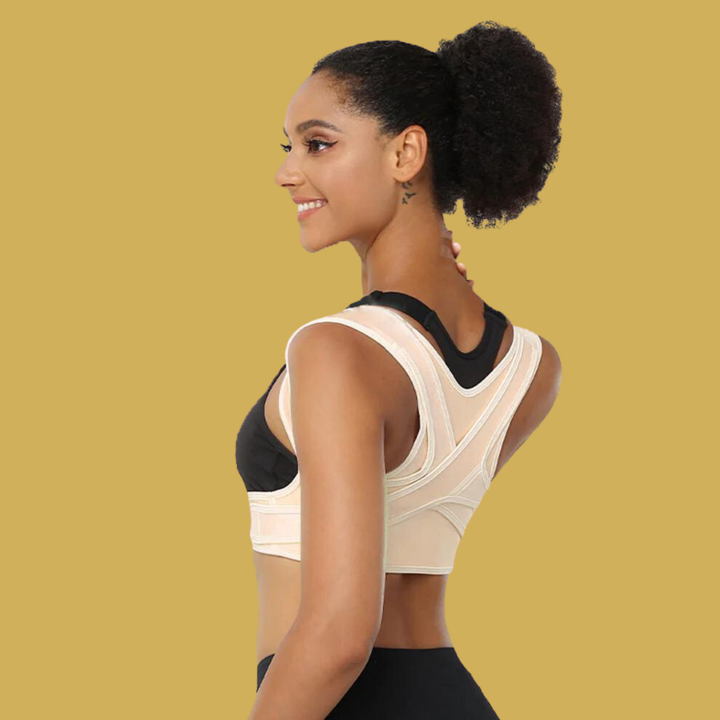Redresse-dos correcteur de posture – Confortable et discret sous les vêtements