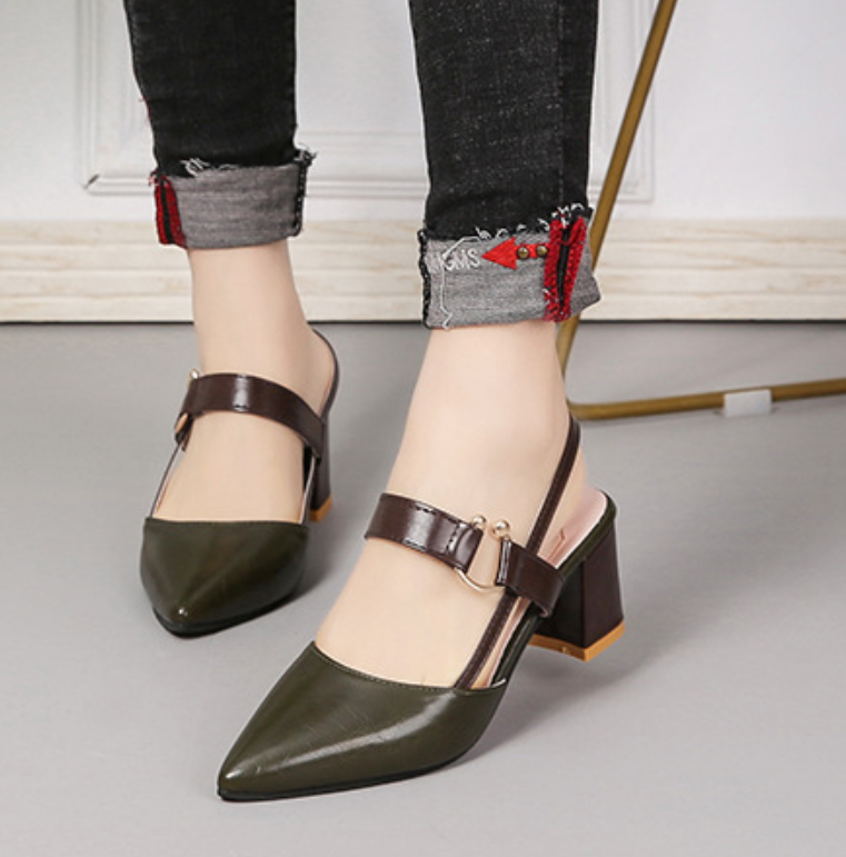 Escarpins orthopédiques à talons compensés pour femmes – Élégants escarpins à bout pointu