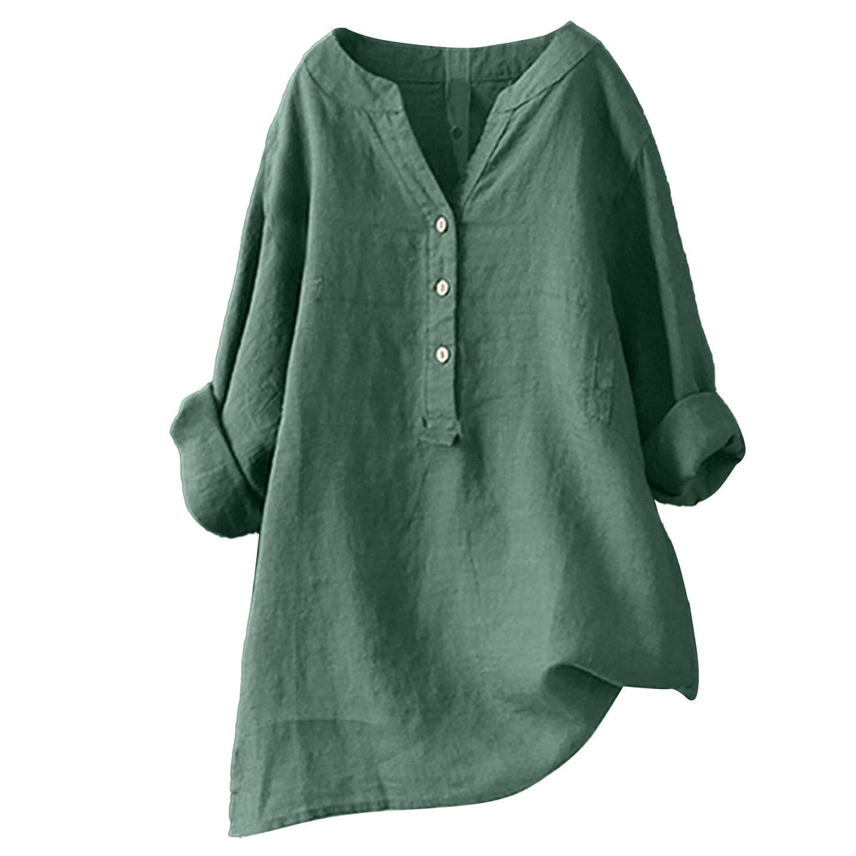 Chemise femme légère en coton – Chemise d'été ample et respirante au style décontracté