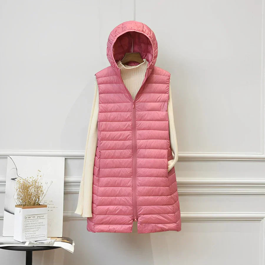 Manteau Long Sans Manches Sleeveless Elegance