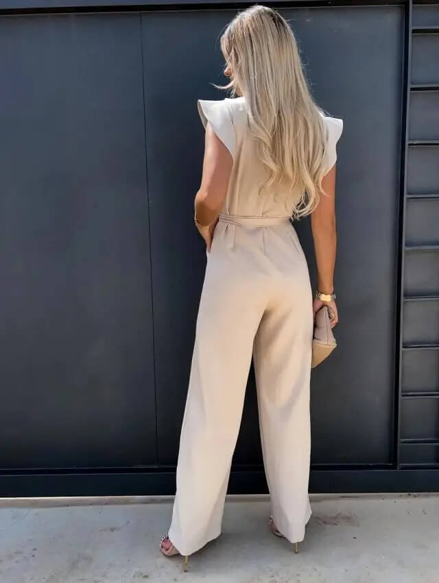 Combinaison élégante et confortable femmes à manches papillon – Tenue une-pièce légère et stylée pour occasions formelles et décontractées