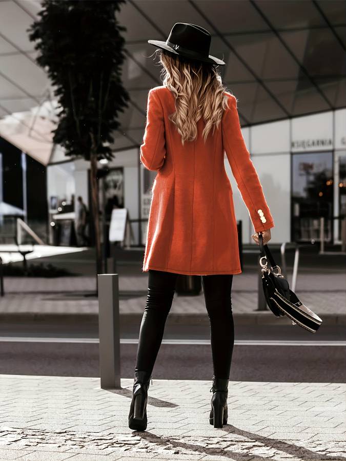 Manteau Tailleur à Double Boutonnage pour Femme – Outerwear Hiver Chic