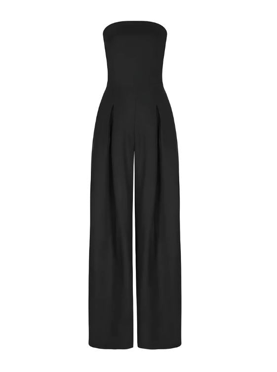 Combinaison élégante sans bretelles femme – Confortable, stylée, légère, ajustée pour cocktail et soirée