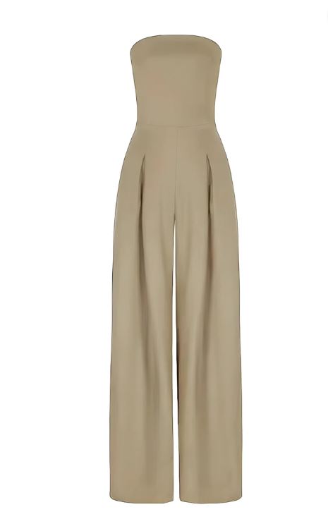 Combinaison élégante sans bretelles femme – Confortable, stylée, légère, ajustée pour cocktail et soirée