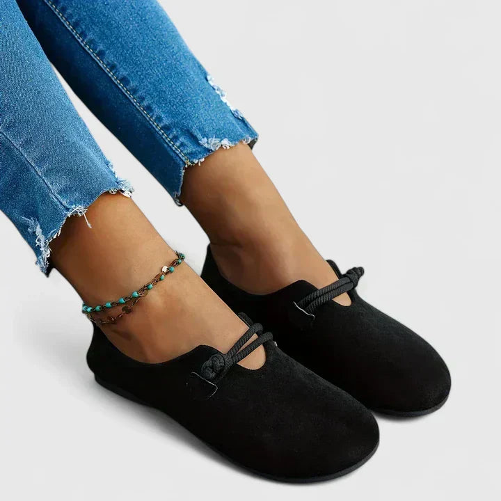 Bohemian women's ballerinas – Flat and elegant with rope detail