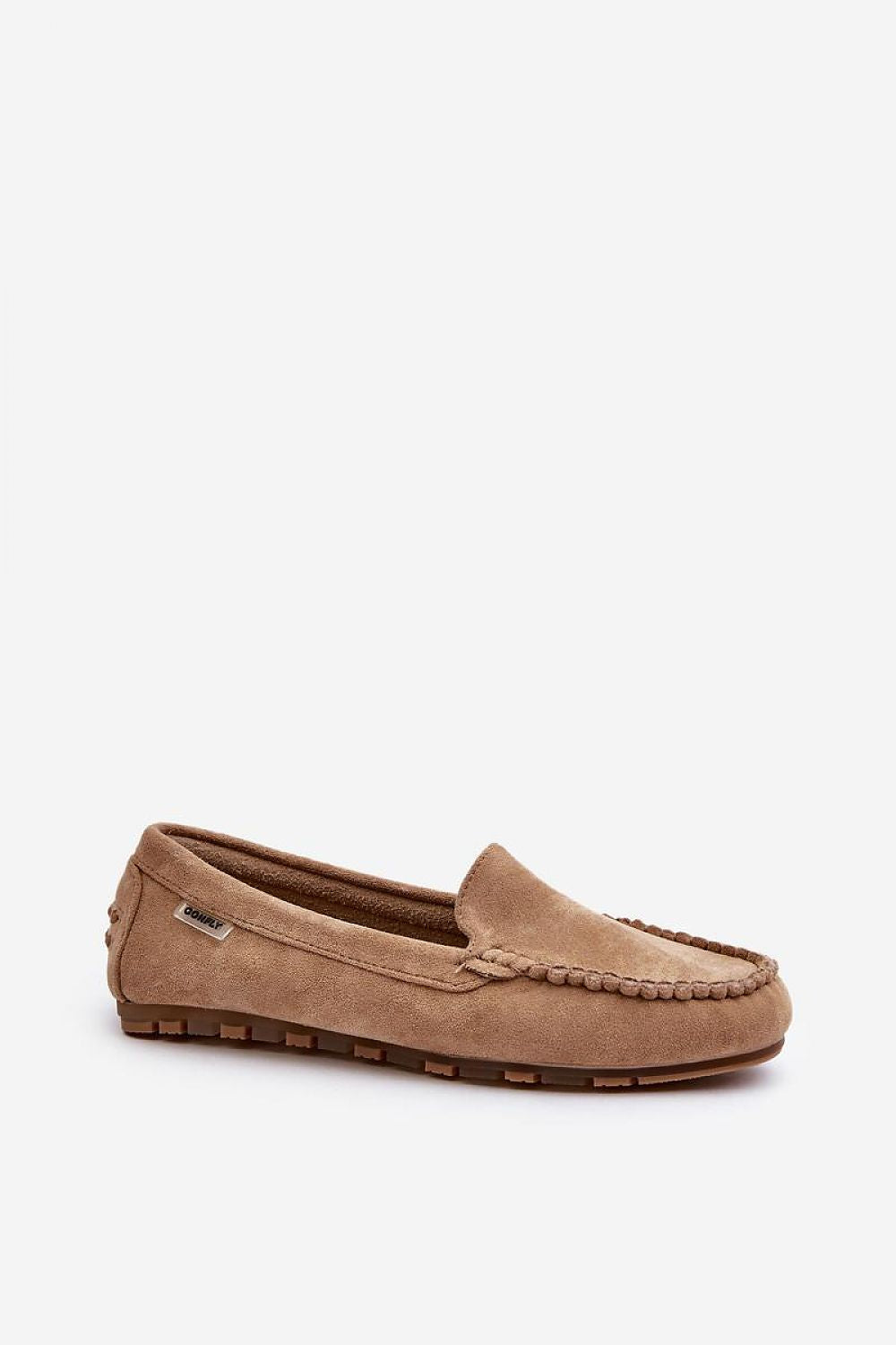 Mocassins de luxe en suédine écologique avec semelle intérieure amovible en mousse