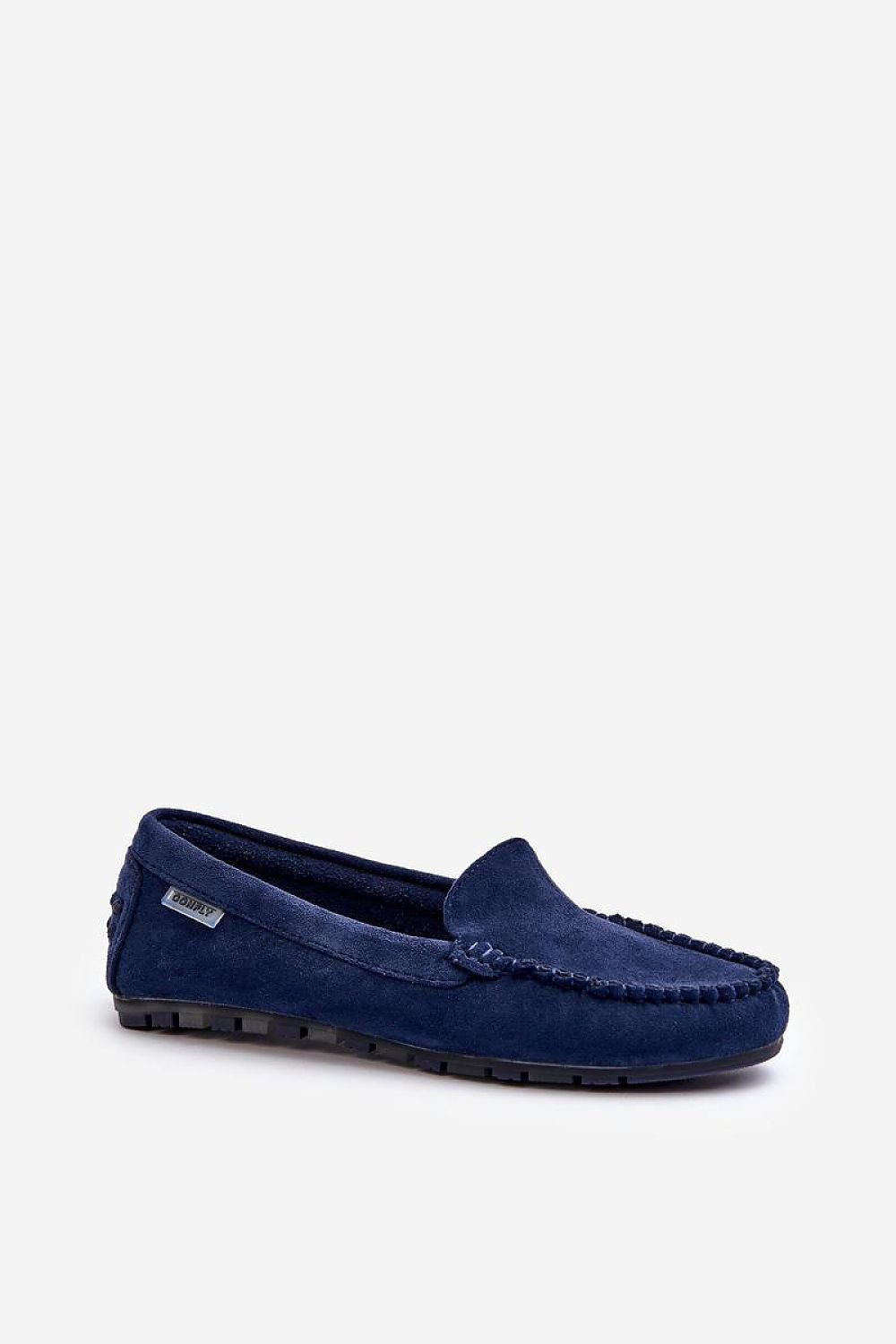 Mocassins de luxe en suédine écologique avec semelle intérieure amovible en mousse