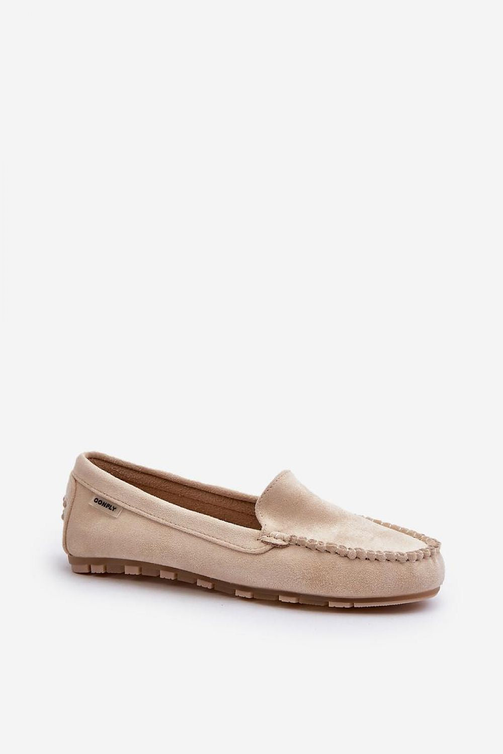 Mocassins de luxe en suédine écologique avec semelle intérieure amovible en mousse