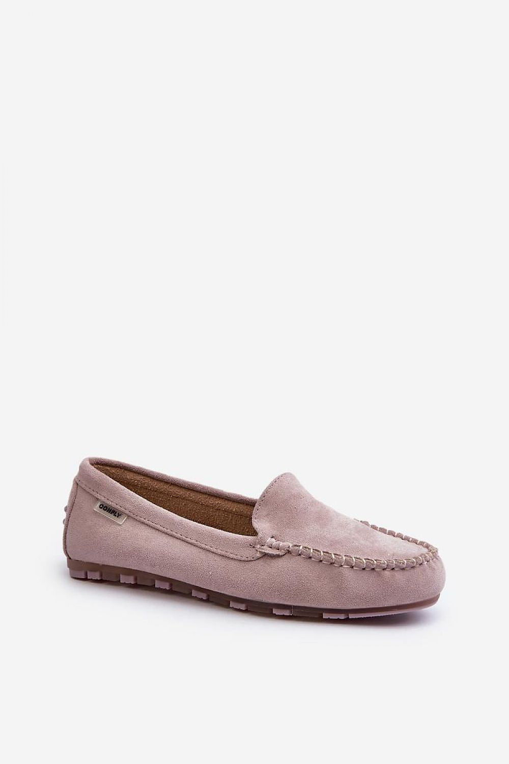 Mocassins de luxe en suédine écologique avec semelle intérieure amovible en mousse