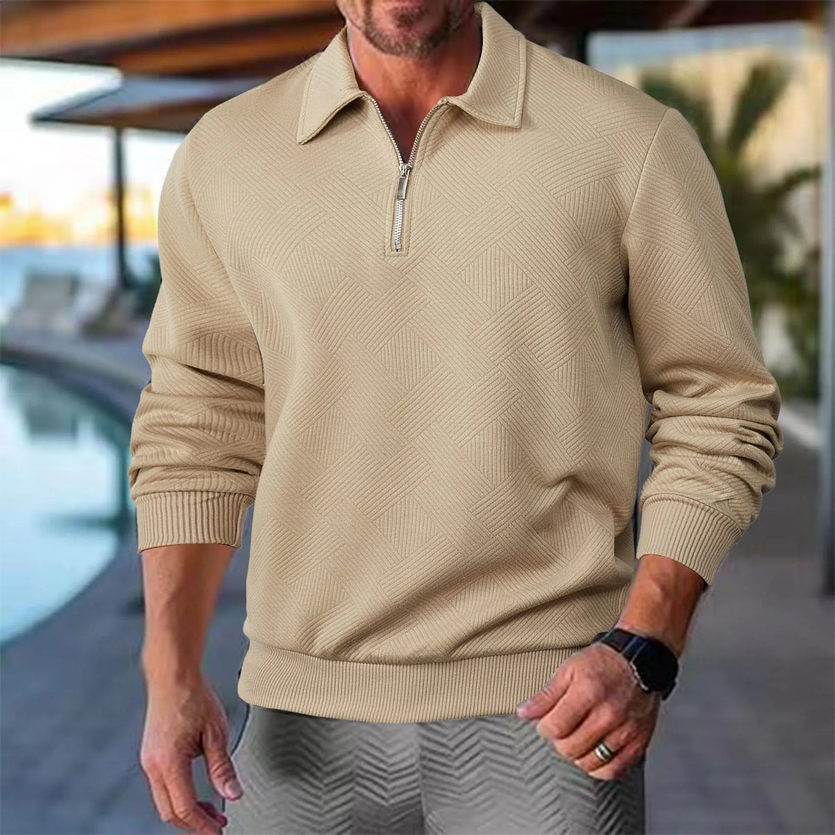Pull Premium à Demi-Zip pour Homme