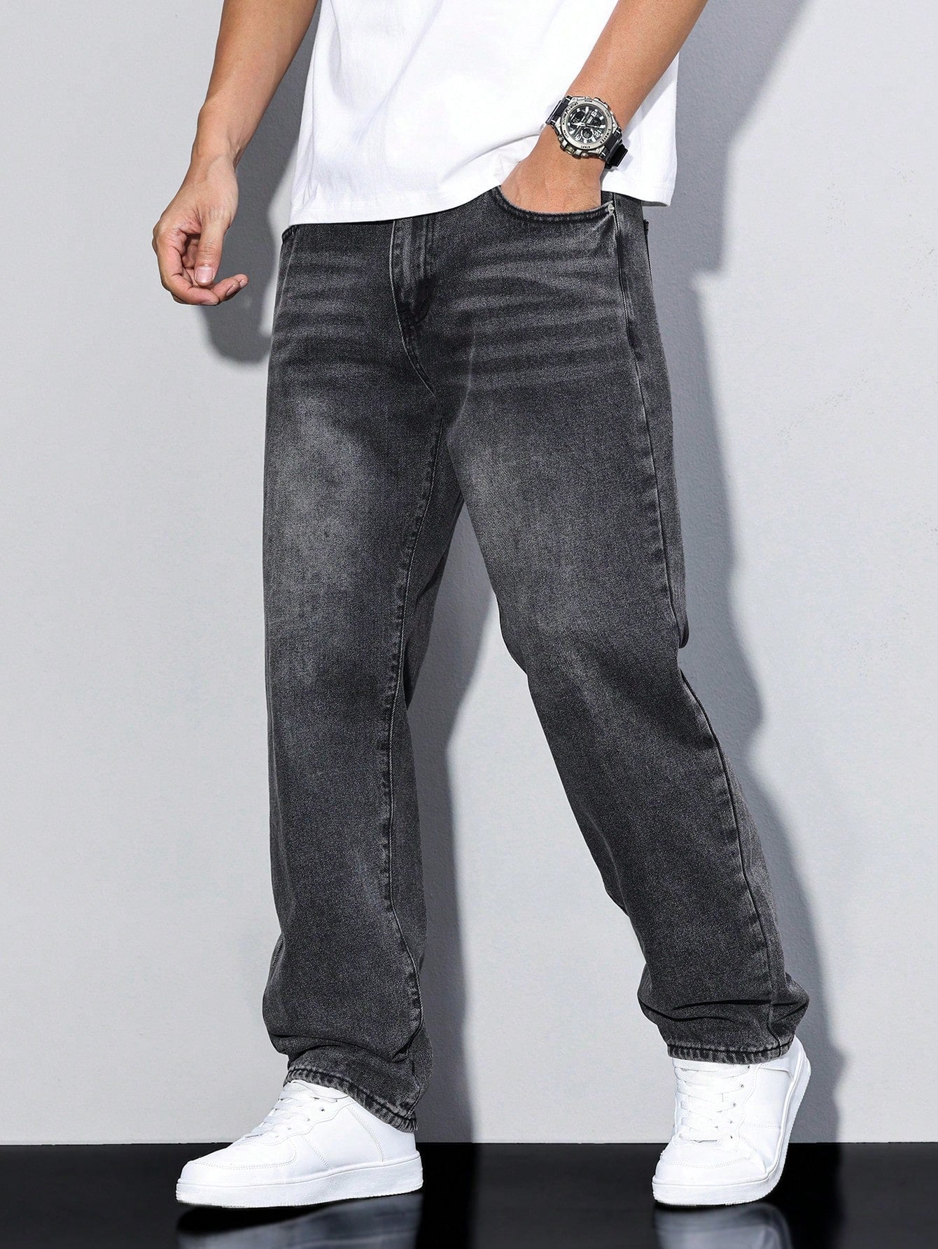 Jean décontracté homme uni