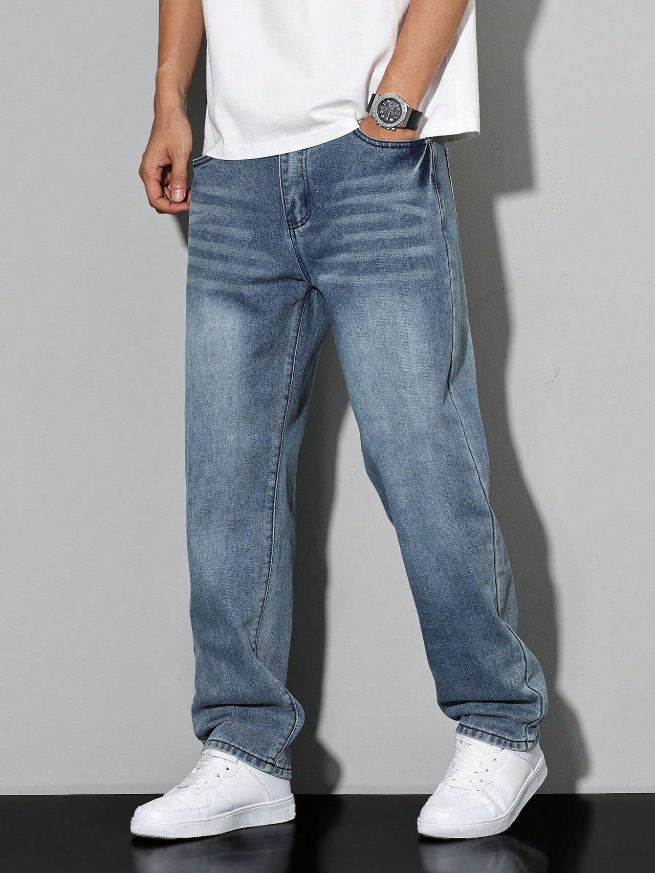 Jean décontracté homme uni