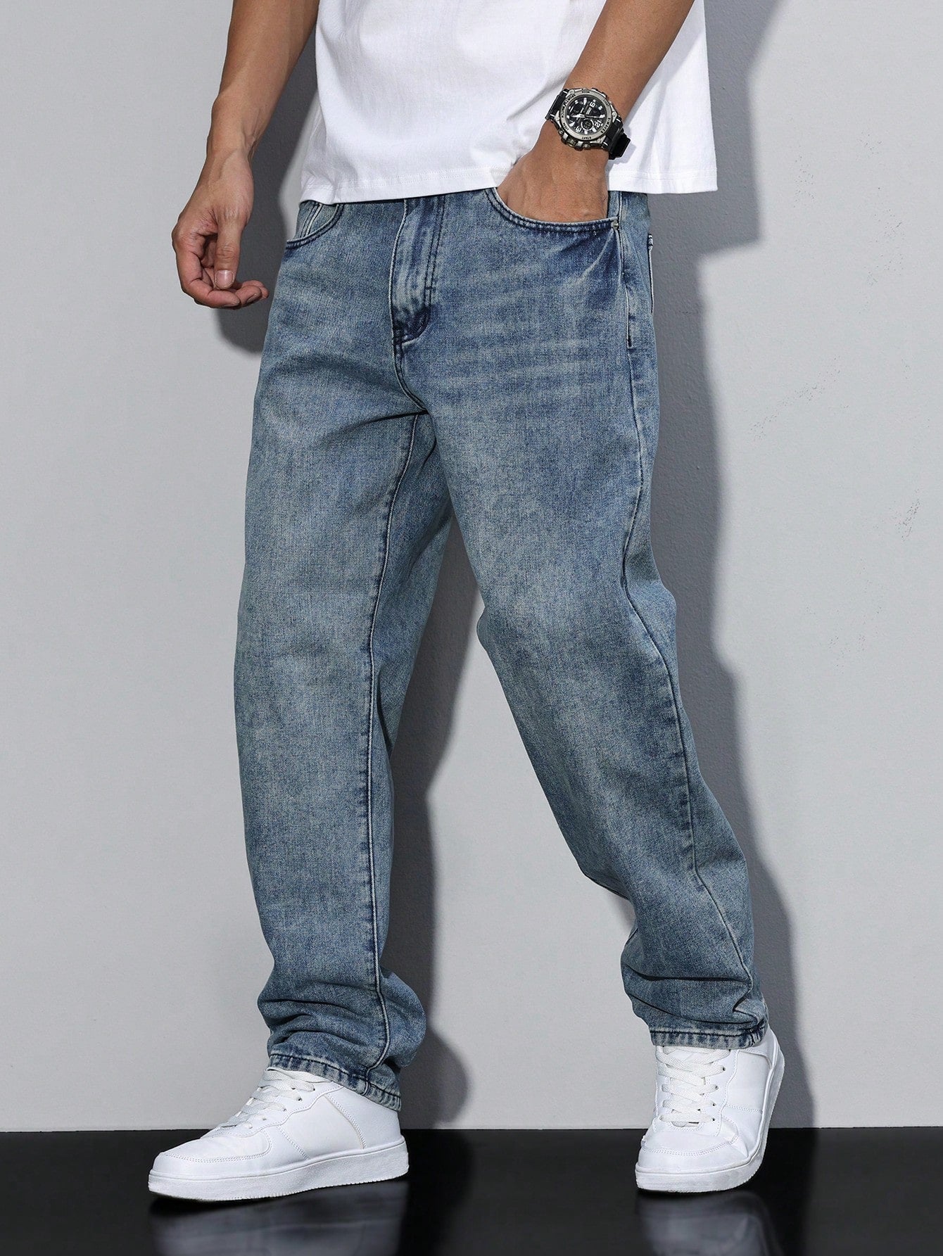 Jean décontracté homme uni