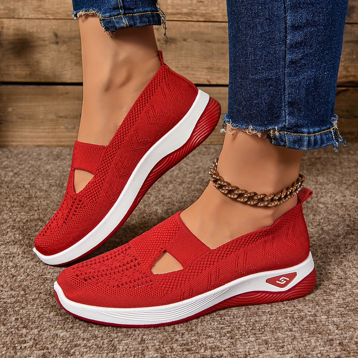 Chaussures confort femme slip-on – Respirantes avec semelle légère pour tous les jours