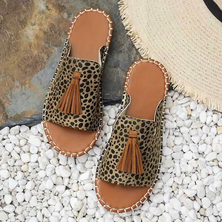 Sandales bohèmes vintage à franges pour femmes