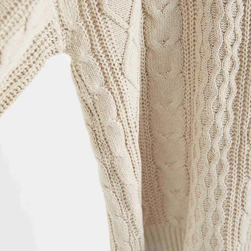 Pull epais femme torsade - Chaud et decontracte