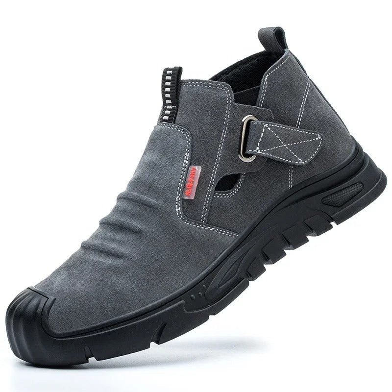 Chaussures de sécurité protectrices confort durables hommes – Embout en acier, antidérapantes, légères, botte de travail industrielles résistantes à la perforation