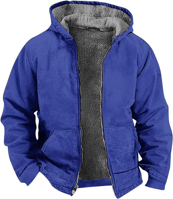 Veste imperméable et coupe-vent doublée en polaire pour homme