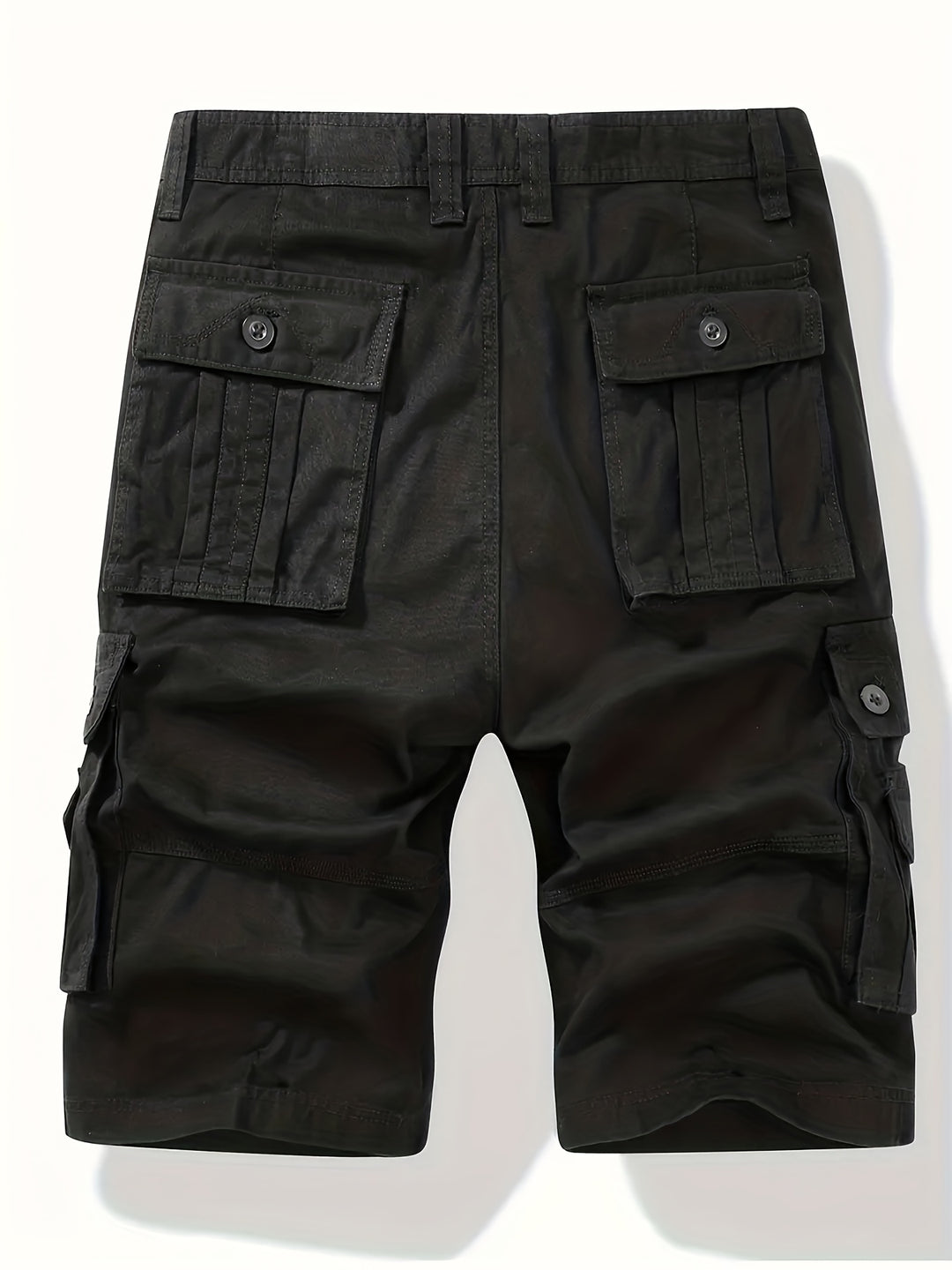 Short cargo homme été – Bermuda multipoches avec ceinture incluse