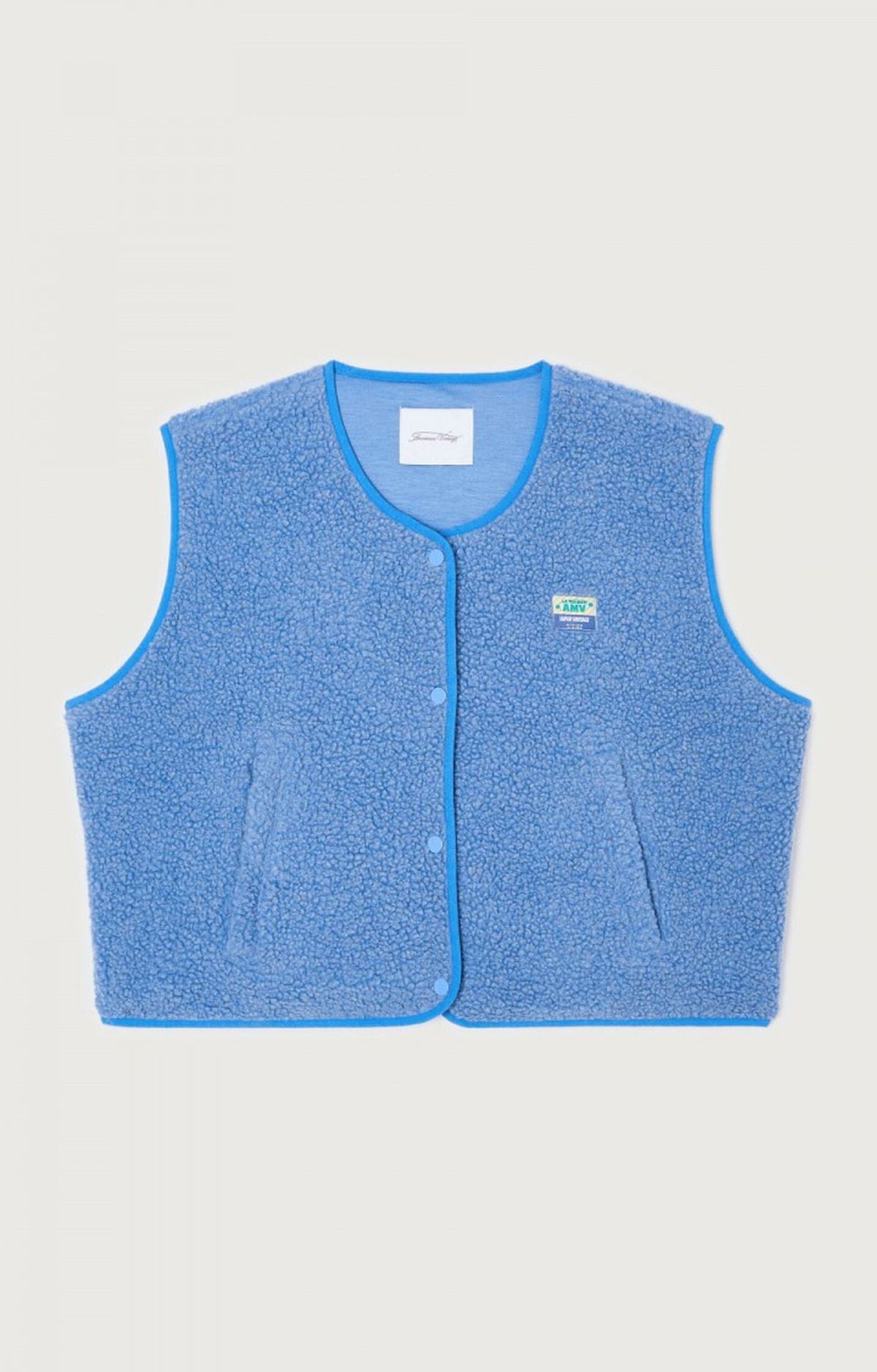 Gilet sans manches boutonné en laine d'agneau femme – Doux, confortable et polyvalent