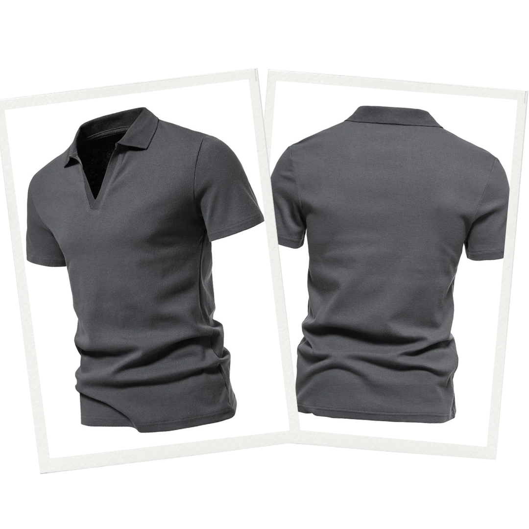 Polo Premium en Laine Mérinos | Polo Homme Manches Courtes pour le Printemps