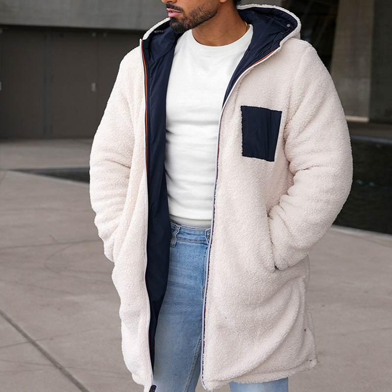 Veste doublée en polaire pour homme
