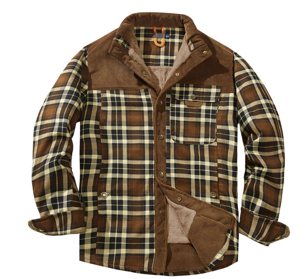 Veste de bûcheron pour homme – Chaude, résistante aux intempéries, style extérieur