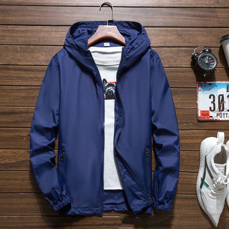 Veste légère à capuche pour homme