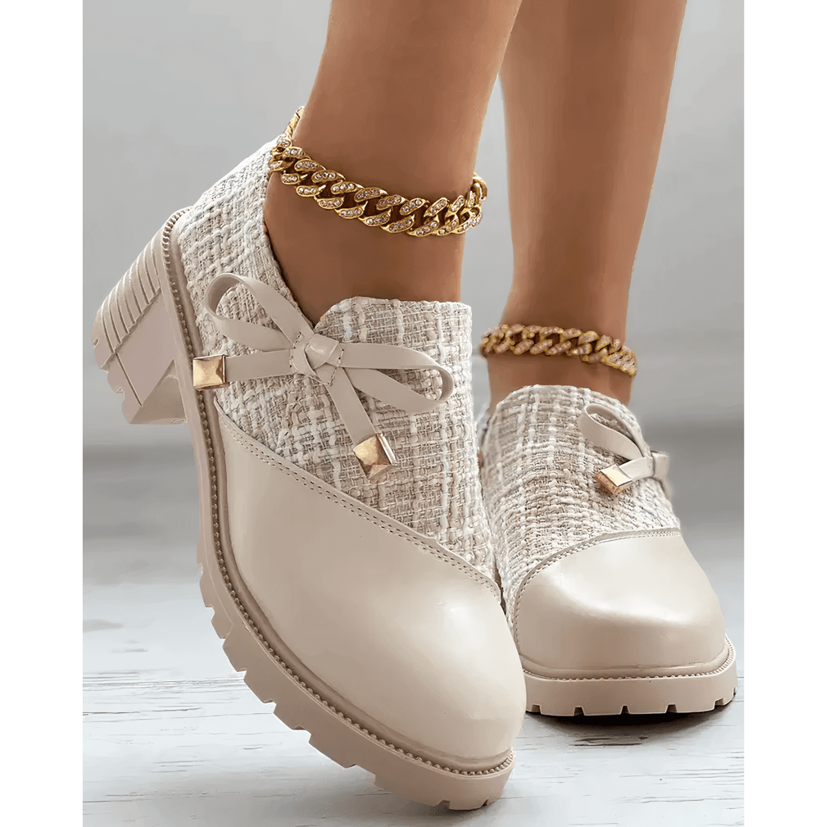 Mocassins à talon bloc sophistiqués femmes – Élégants, durables, polyvalents