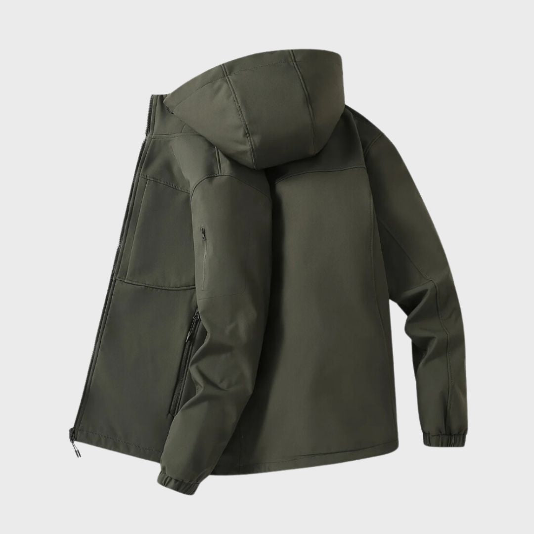 Veste à Capuche Imperméable Homme – Look Décontracté et Confortable