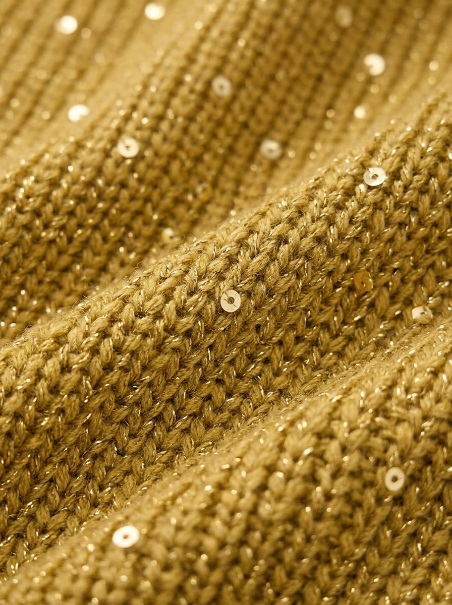 Women's cardigan with gold buttons - Elegant and soft