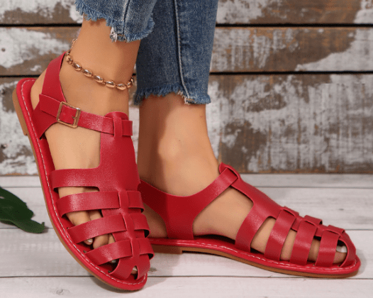 Femmes Cuir Confortables Durables Sandales – Design Élégant et Respirant