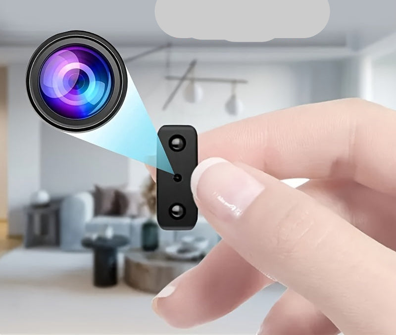 Caméra Miniature Full HD Ultra-Compacte – Caméra de Sécurité Sans Fil 1080P avec Vision Nocturne, Détection de Mouvement, Surveillance Portable Intérieure Extérieure