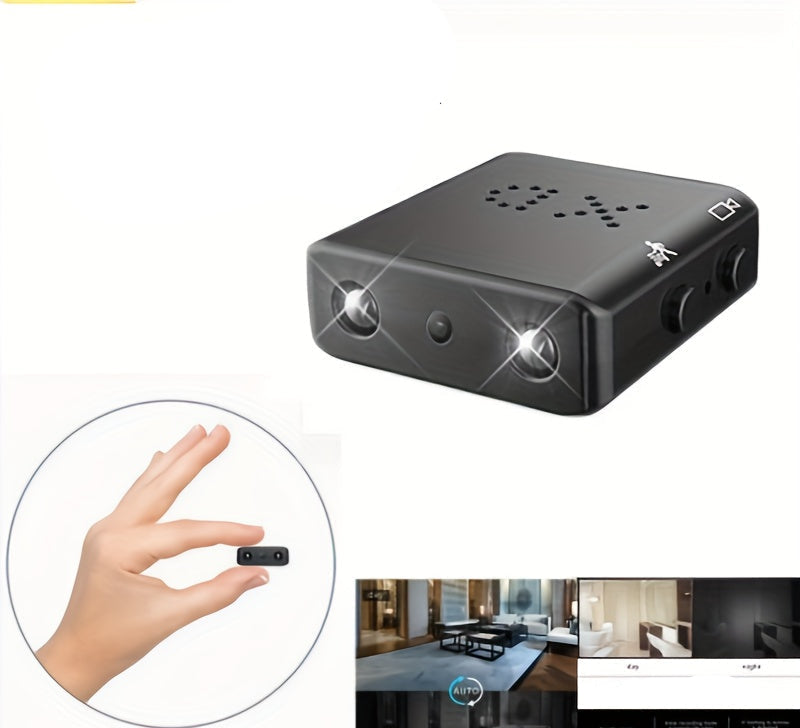 Caméra Miniature Full HD Ultra-Compacte – Caméra de Sécurité Sans Fil 1080P avec Vision Nocturne, Détection de Mouvement, Surveillance Portable Intérieure Extérieure