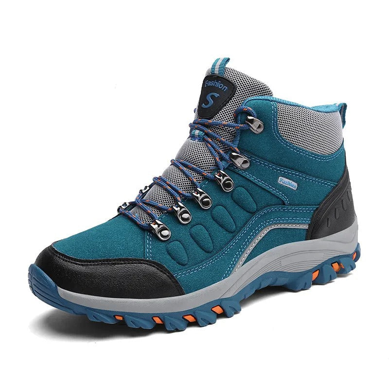 Bottes de randonnée imperméables unisexe – Bottes de trekking robustes plein air pour hommes et femmes avec adhérence tous terrains et soutien de la cheville