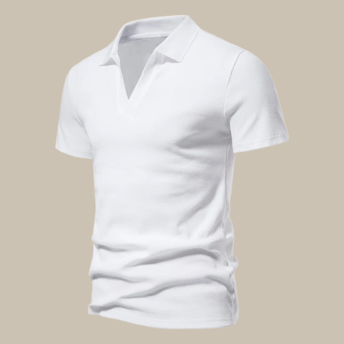 Polo Premium en Laine Mérinos | Polo Homme Manches Courtes pour le Printemps