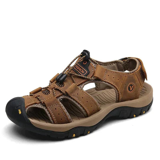 Sandales confortables pour hommes - Lanières réglables - Semelle antidérapante rembourrée