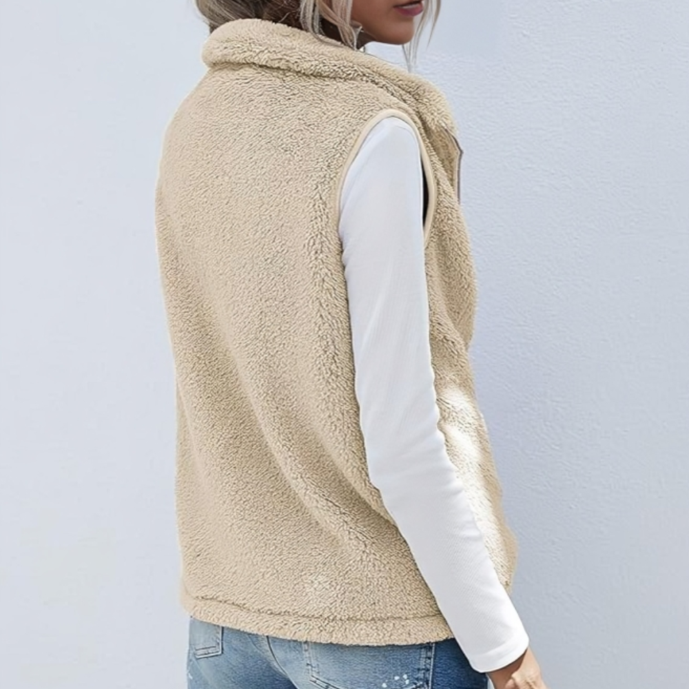 Gilet confortable pour femmes | Avec fermeture éclair