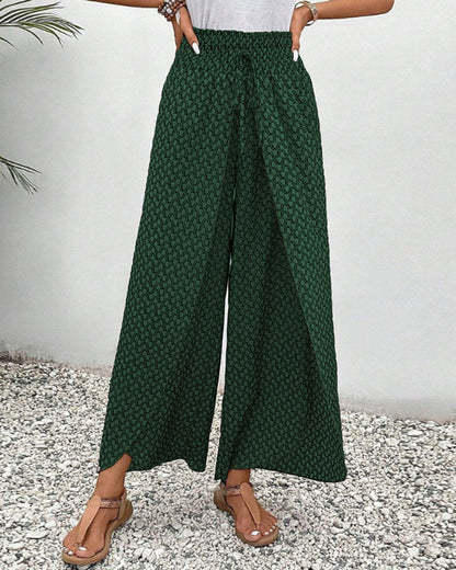 Pantalon à imprimé géométrique pour femme