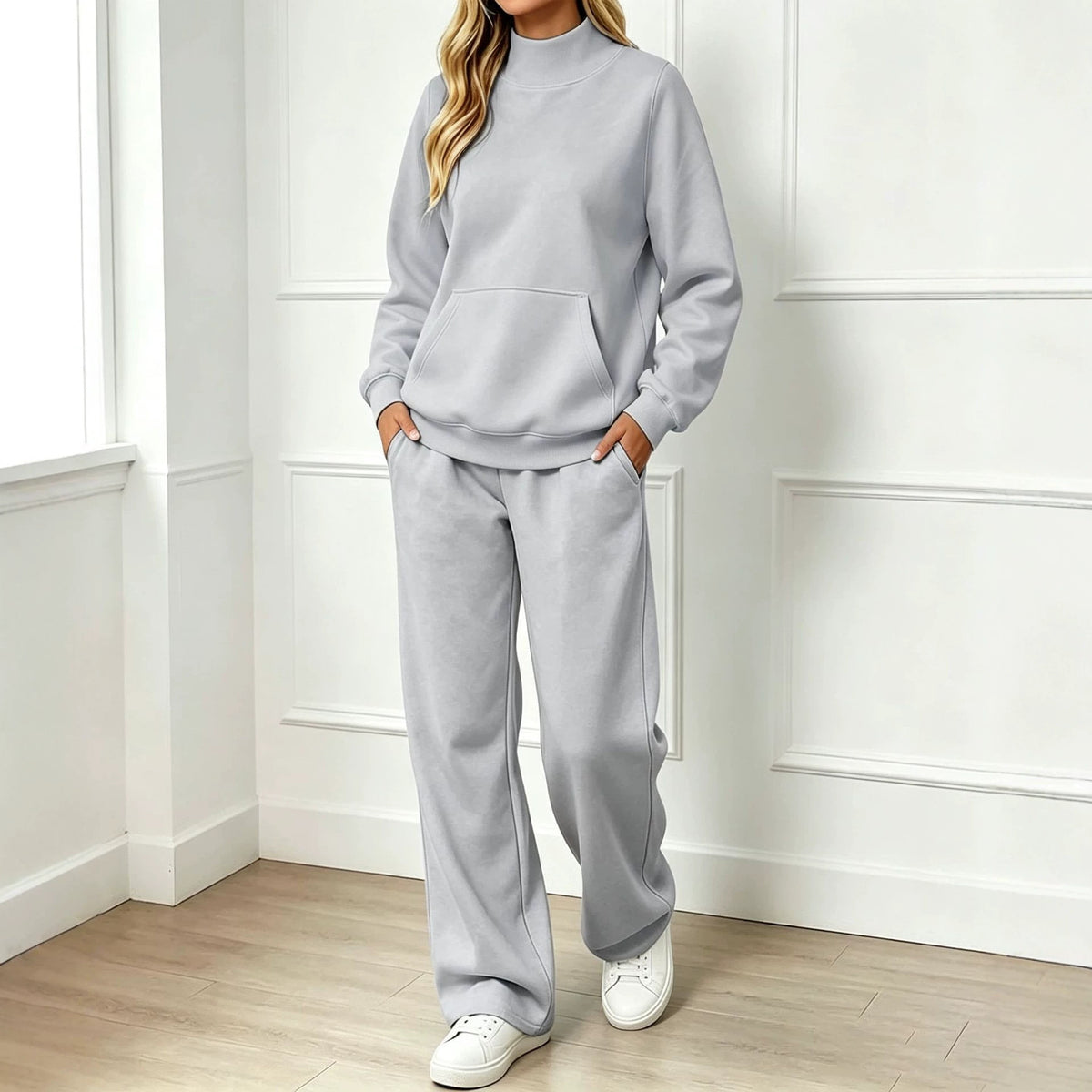 Ensemble sweat femme col montant - Confortable et coordonne