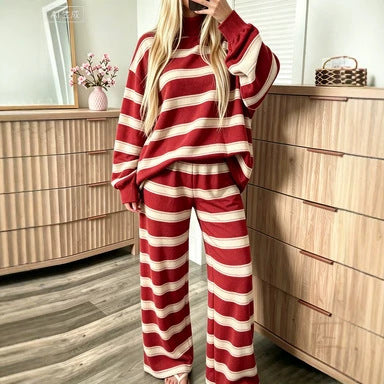 Completo casual da donna a righe - Moderno e coordinato