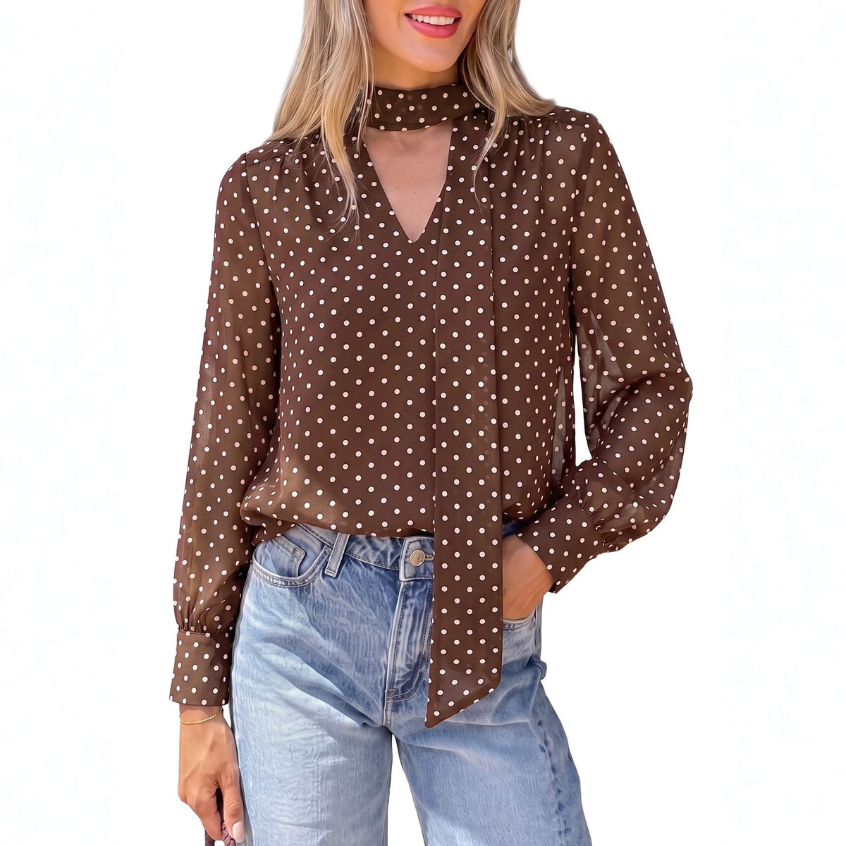 Camicia da donna con stampa leopardata - Retrò ed elegante