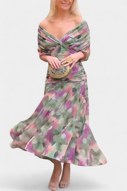 Robe elegante femme imprimee - Fluide et feminine