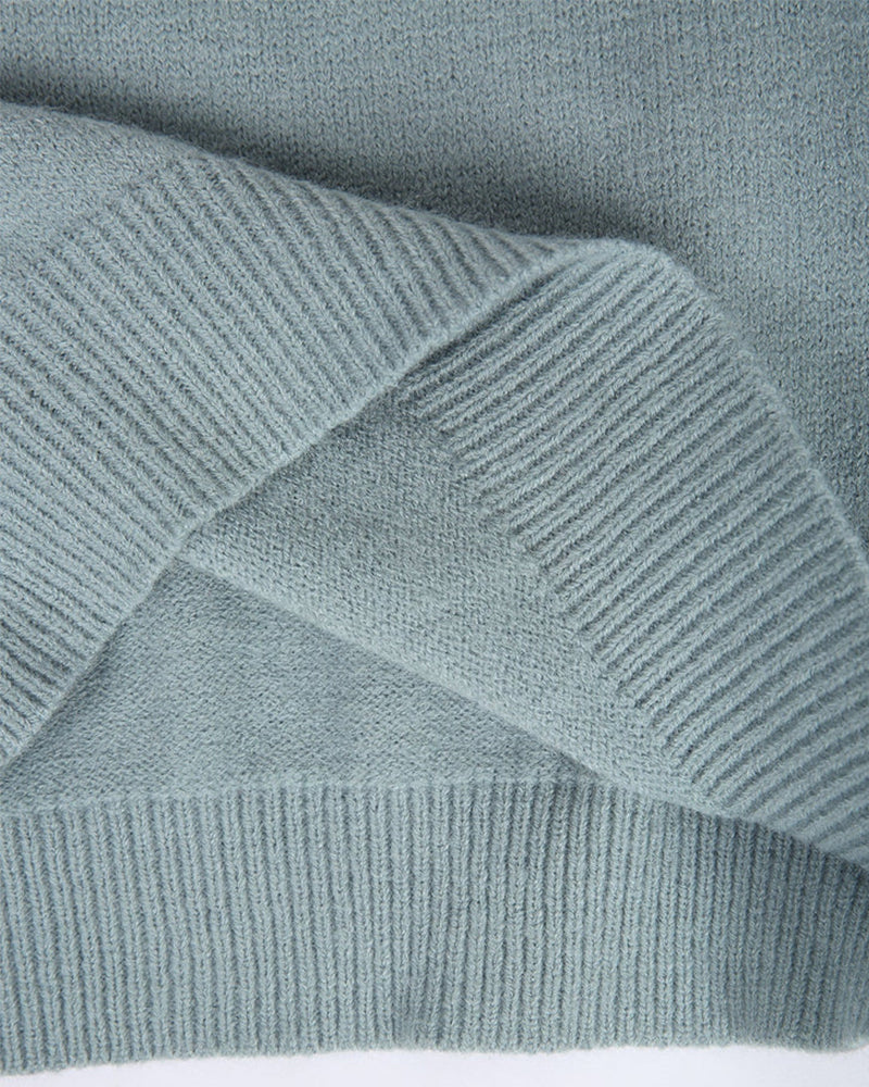 Pull à col rond élégant pour femme – Pull confortable en maille