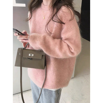 Pull Femme Oversize Luxueux – Jumper Coupe Ample en Mélange de Mohair