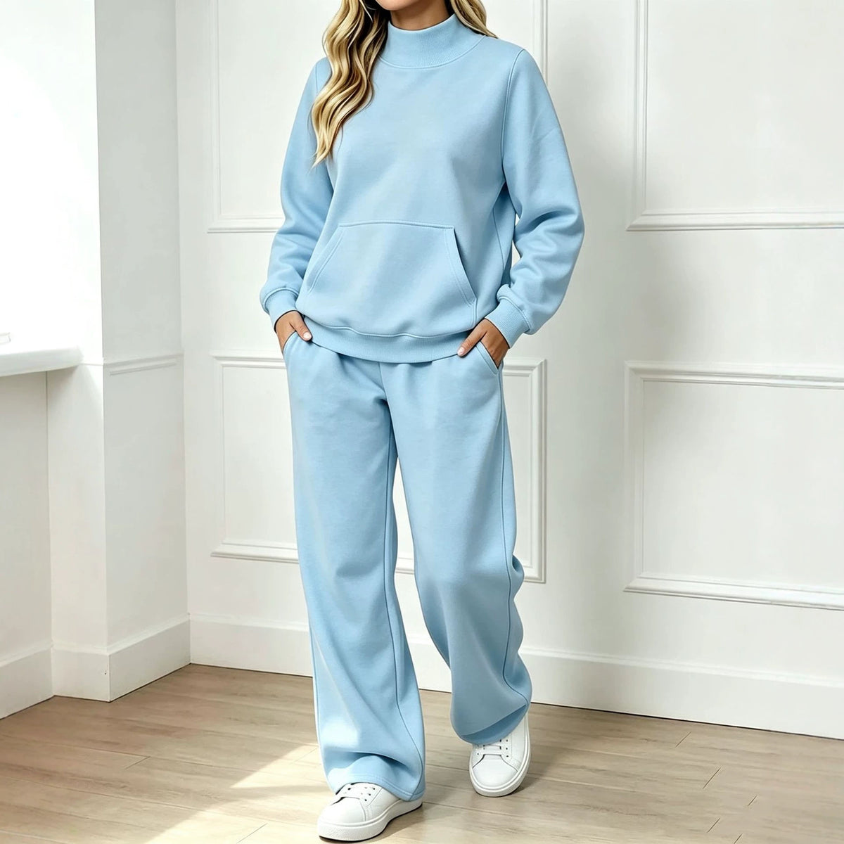 Ensemble sweat femme col montant - Confortable et coordonne