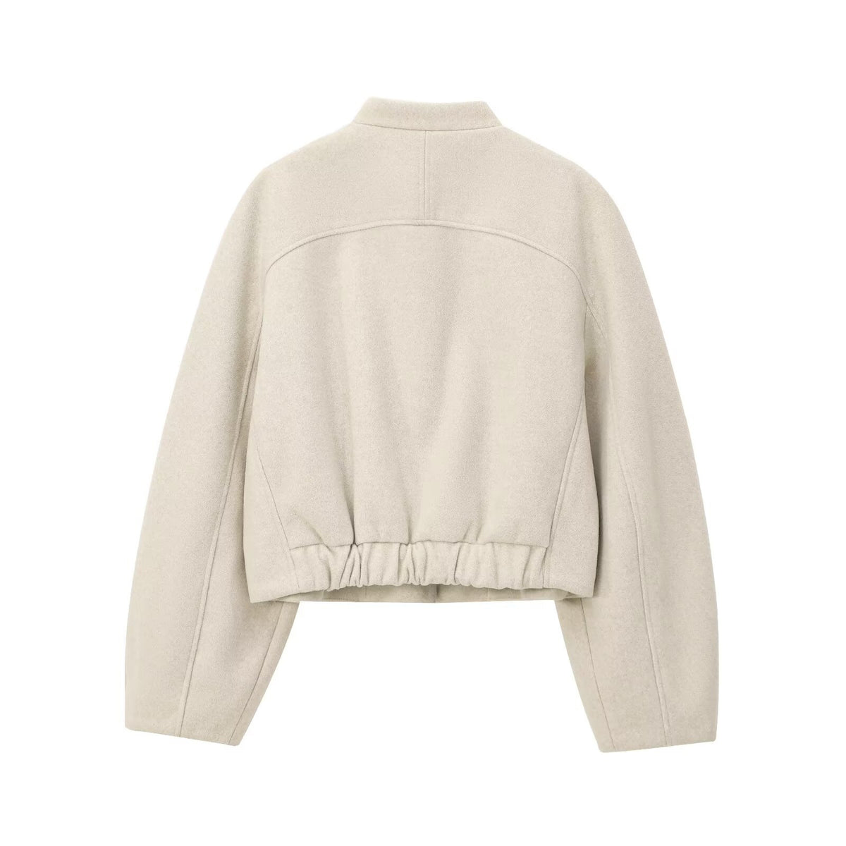 Loose women's shirt jacket with button fastening - Simple and casual